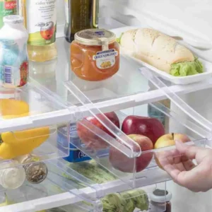 Organizador Geladeira Gaveta Quadrado Frutas Transparente