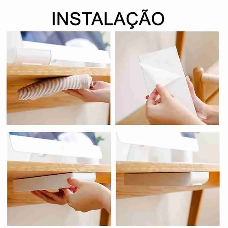 Gaveta Adesiva Organizadora De Lápis Caneta Escritório Mesa - Imagem 3