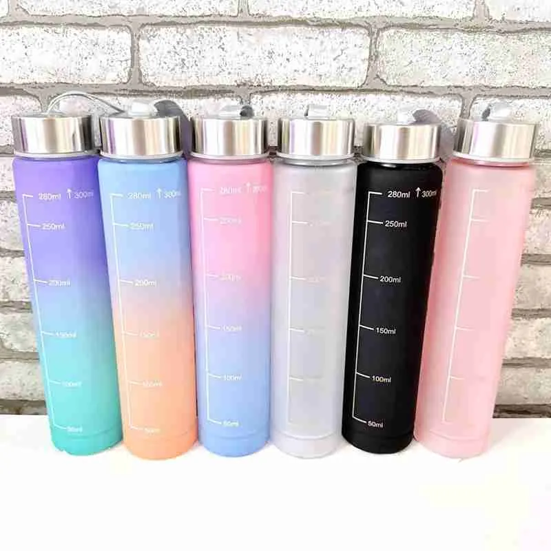 Garrafa Colorida Agua 300ml Squeeze - Imagem 2