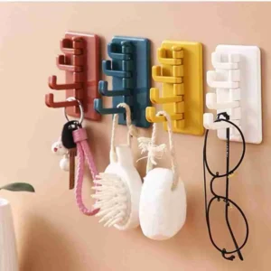 Gancho Adesivo Dobrável com 4 Suportes