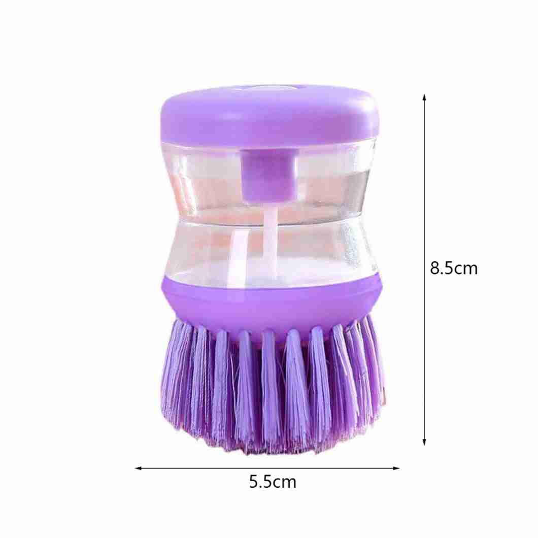 Escova De Limpeza Com Recipiente Para Detergente Multiuso Lava Louças - Imagem 8