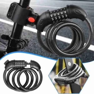 Corrente Cadeado Com Senha De Segurança Trava Bicicleta