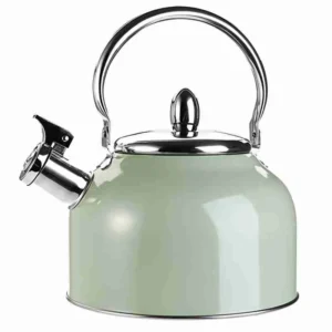 Chaleira Com Apito Moderna Aço Inox 3 Litros Verde