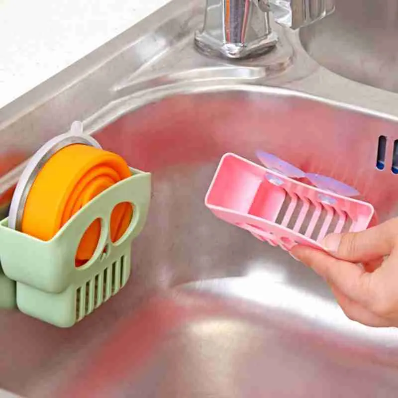 Suporte Porta Esponja Bucha Pia Lavar Louça Cozinha de Caveira - Imagem 6