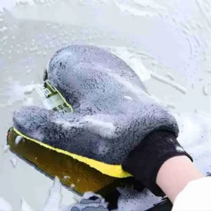 Luva Microfibra Macia Para Limpeza e Lavagem Automotiva