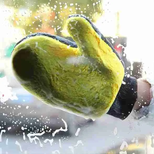 Luva Microfibra Macia Para Limpeza e Lavagem Automotiva - Imagem 2