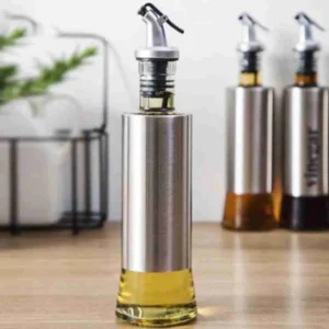 Porta Azeite Vinagre Óleo Molho Aço Inox Dosador Galheteiro