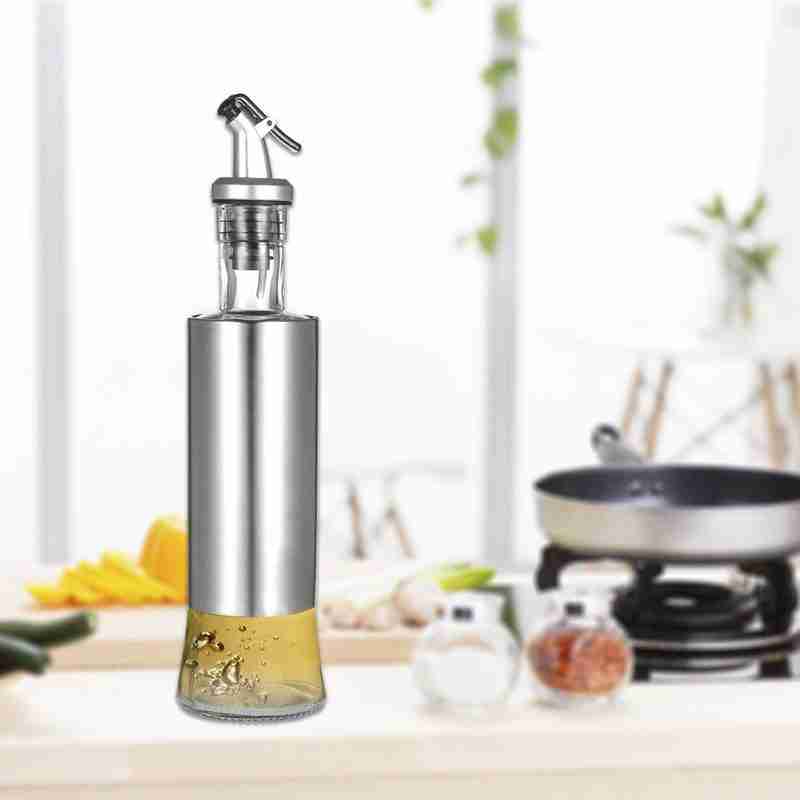 Porta Azeite Vinagre Óleo Molho Aço Inox Dosador Galheteiro - Imagem 6