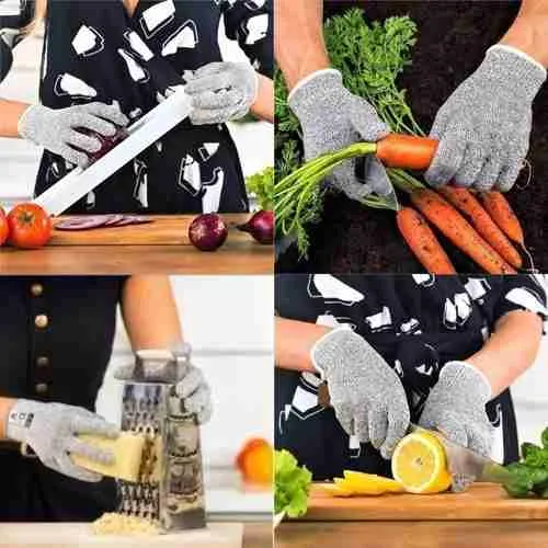 Luva Proteção Anti-corte Profissional Resistente Segurança - Imagem 6