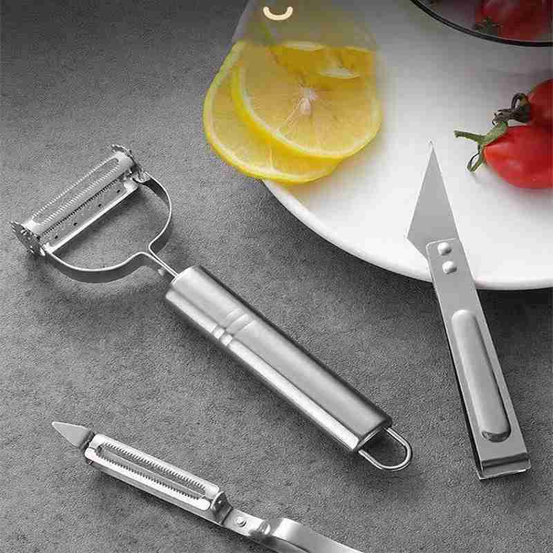 Descascador De Legumes E Frutas Aço Inox 3 em 1 Ultrasharper - Imagem 2
