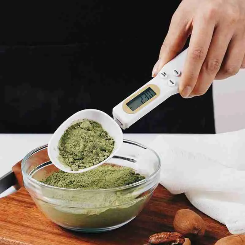 Colher Balança LCD Digital Medidora Eletrônica Casa Cozinha Até 300g