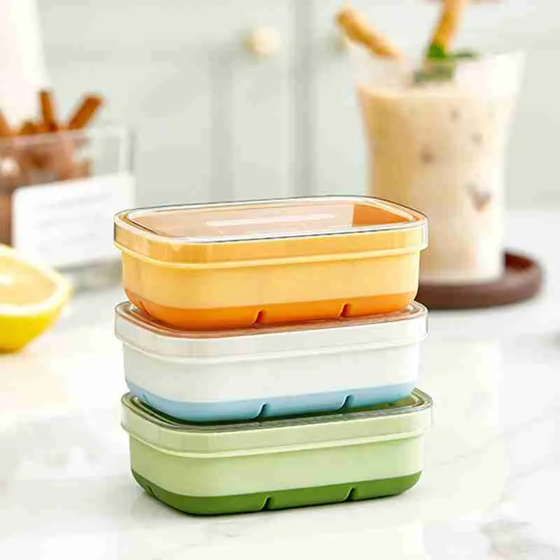 Forma de Gelo 6 Cavidades de Silicone com Tampa - Imagem 2