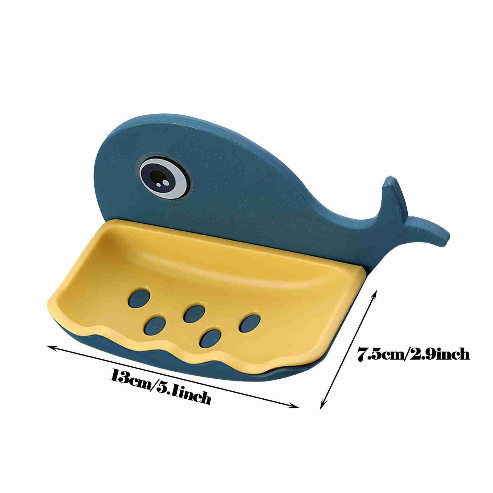 Saboneteira Banheiro Porta Sabonete Baleia Plástico P/ Parede - Imagem 7