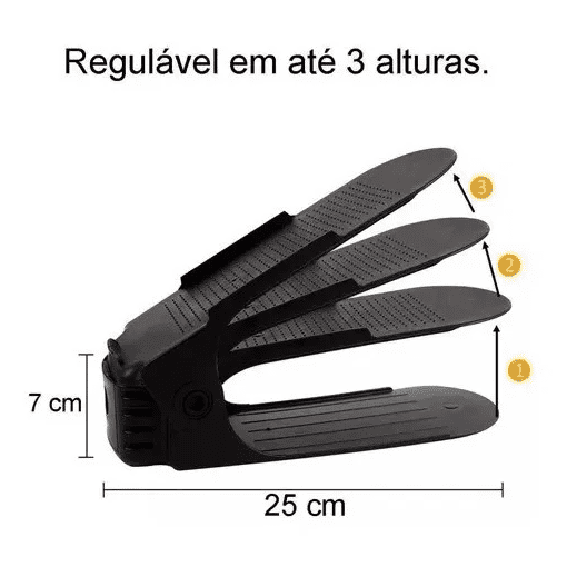 Organizador de Calçados Tênis e Sapato Rack Sapateira Altura Regulável - Imagem 4