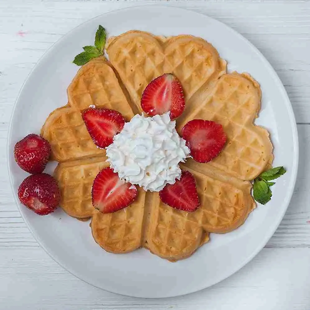 Forma Waffles Coração Panqueca Omelete de Silicone - Imagem 3