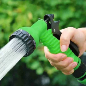 Esguicho Para Mangueira Com Jato 7 Funções + Kit Engate Rápido e Conector
