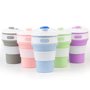 Copo De Silicone Retrátil Dobrável – Ecológico Reutilizável