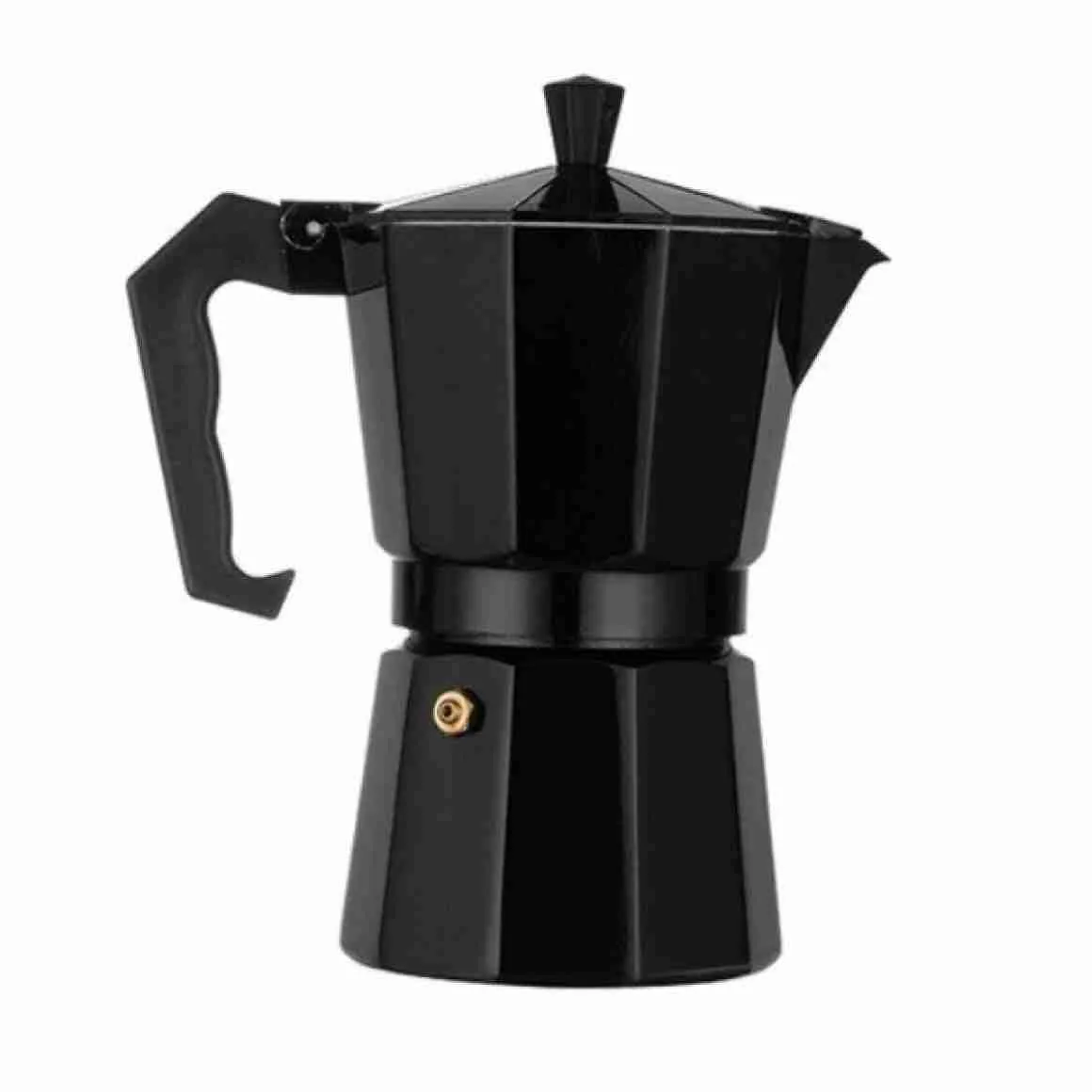 Cafeteira Italiana Moka Alumínio Preta – 300ml Original - Imagem 2
