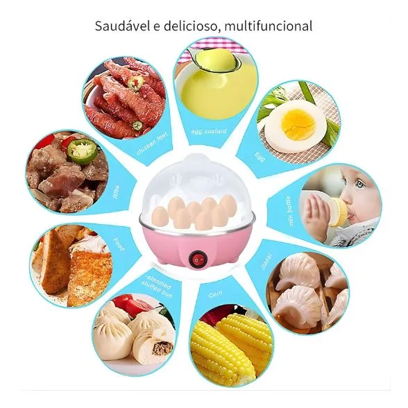 Cozedor de Ovos Elétrico Portátil a Vapor - Imagem 3