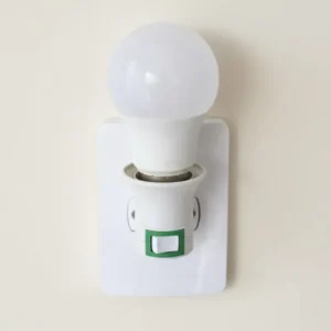 Soquete Tomada Bocal para Lampada E27 Liga – Desliga – Branco – Bivolt 110V 220V