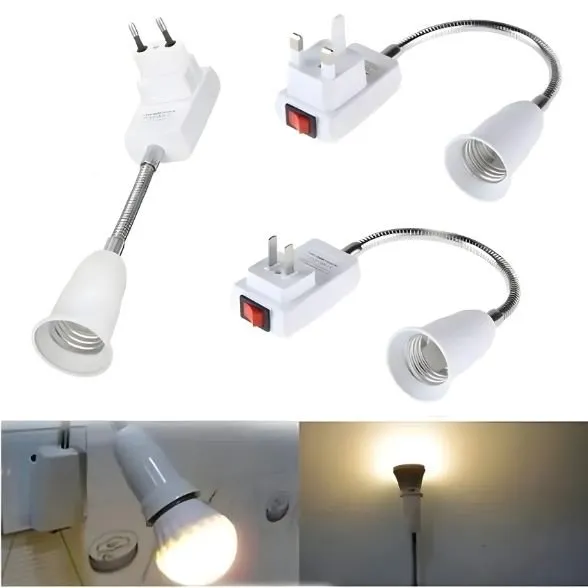 Soquete Flexível E27 com Interruptor para Lâmpada - Imagem 5