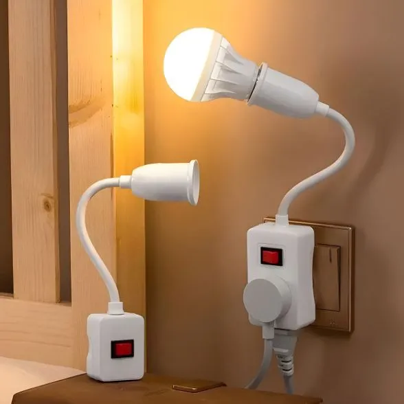 Soquete Flexível E27 com Interruptor para Lâmpada - Imagem 6