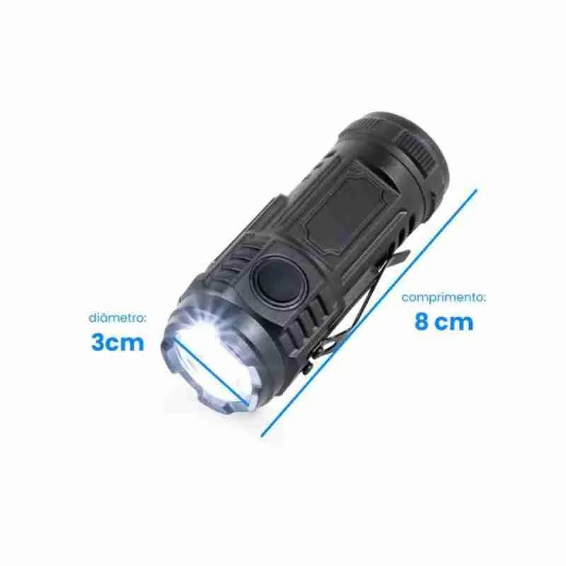 Mini Lanterna Pequena Portatil LED Recarregável - Imagem 10