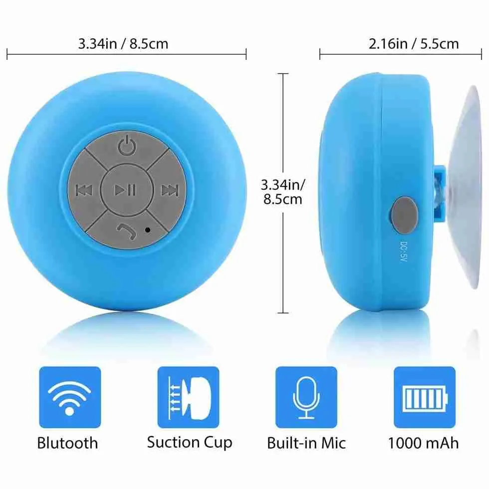 Mini Caixa de Som Bluetooth a Prova Dágua - Imagem 5