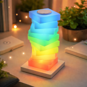 Luz Noturna Ambiente com Controle por Toque e Mudança de Cor Recarregável