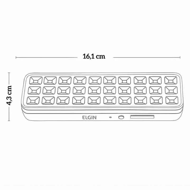 Luminária de Emergência 30 LEDs - Imagem 5