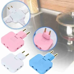 Adaptador De Tomada Articulado Flexível Com 3 Saídas 10A