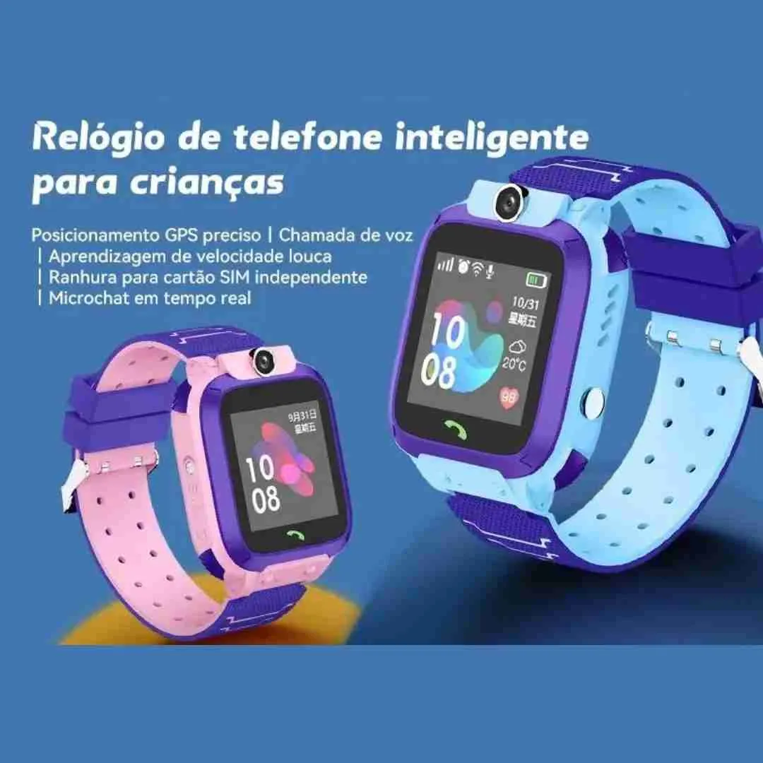 Relógio SmartWatch Infantil Com Rastreador GPS Chip e Câmera - Imagem 7