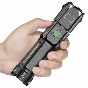 Mini Lanterna Tática Retrátil Led Potente Recarregável