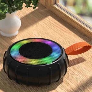 Mini Caixa Som Emborrachada Potente Bluetooth Resistente A Água