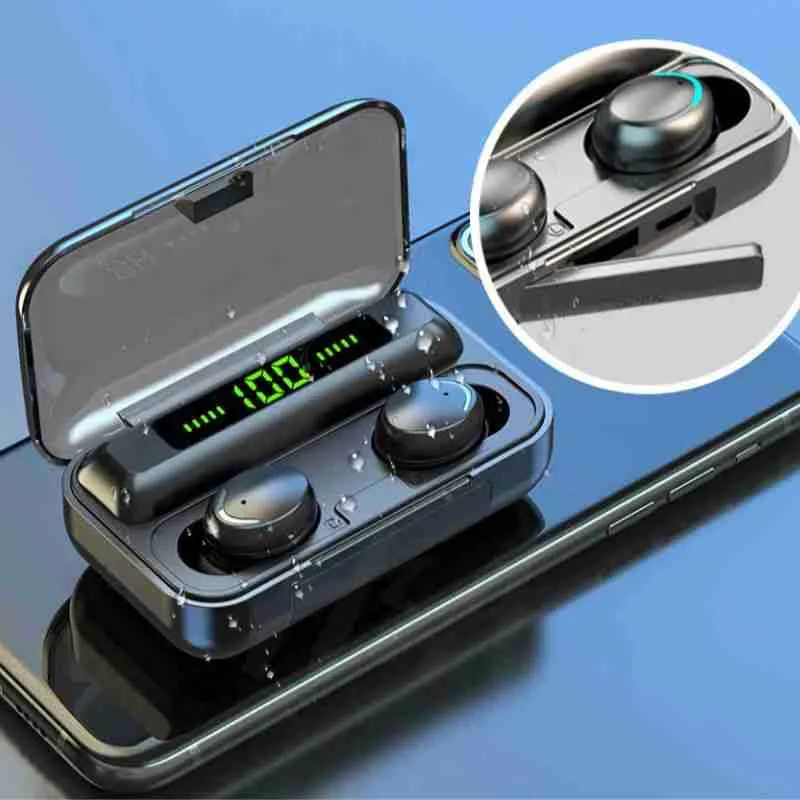 Fone de Ouvido F9-5 TWS Bluetooth 5.0 Display LCD Sem Fio – Cor Preto - Imagem 5