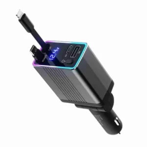 Carregador de Celular Carro Retrátil 4 em 1