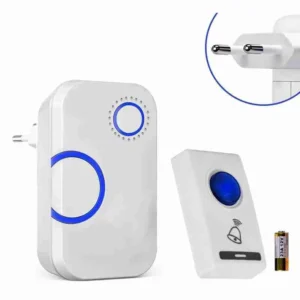 Campainha Digital Sem Fio Com Pilha Alcance 10 Metros