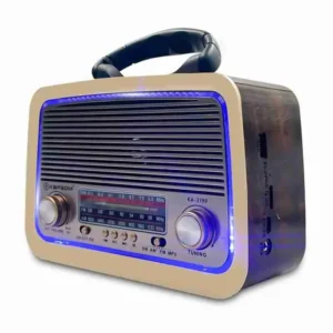 Rádio Portátil AM/FM Retro Bluetooth