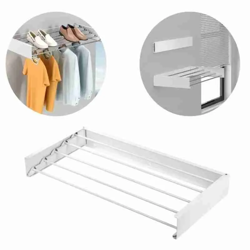 Varal De Parede Retrátil Invisível Mágico - Imagem 2