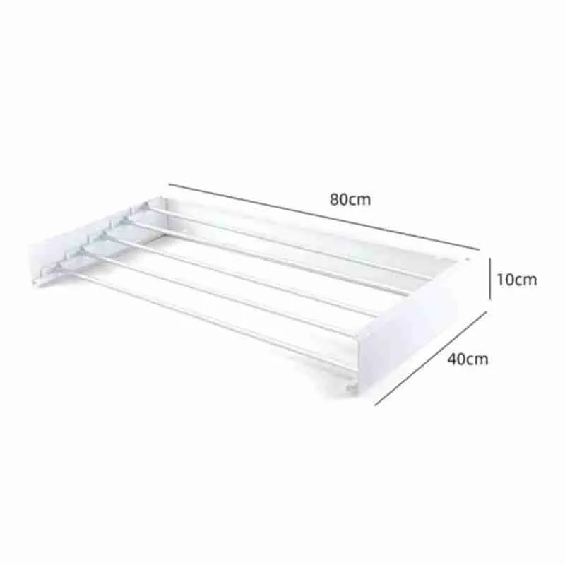 Varal De Parede Retrátil Invisível Mágico - Imagem 9