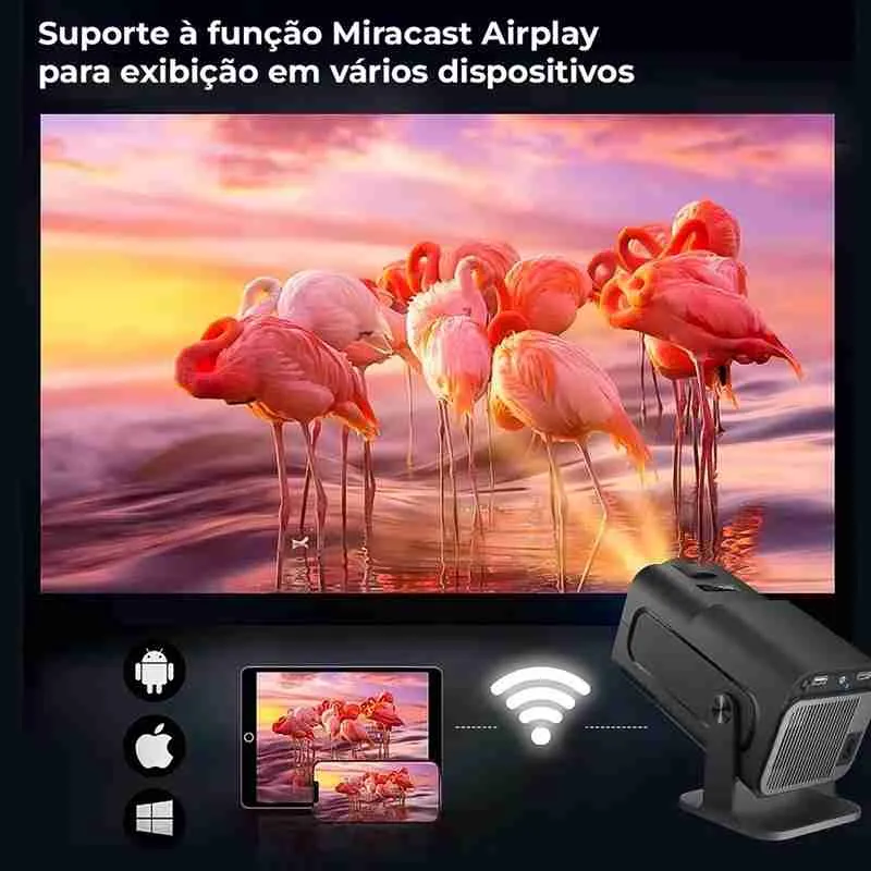 Projetor Full HD Wifi6 4k Android - Imagem 4