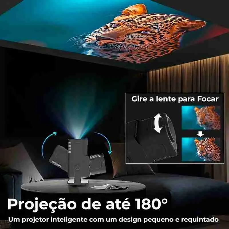 Projetor Full HD Wifi6 4k Android - Imagem 6