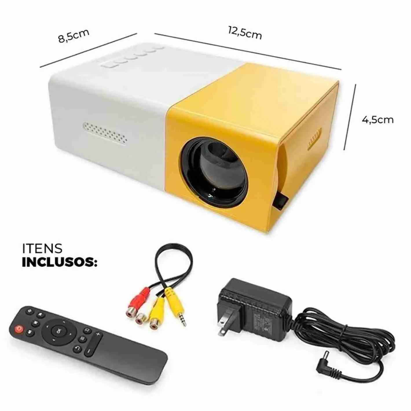 Mini Projetor Portátil 1080p Cinema Filme Futebol Hdmi Tv Pc - Imagem 6