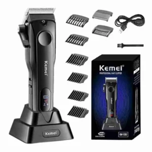 Máquina De Corte Profissional Turbo Com Base De Carga Kemei 5082