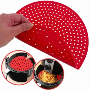 Tapete Protetor Silicone Redondo Para Air Fryer