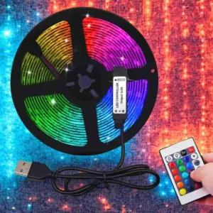 Fita Led RGB Colorida Inteligente Controle Remoto – 7092 – 5 Metros