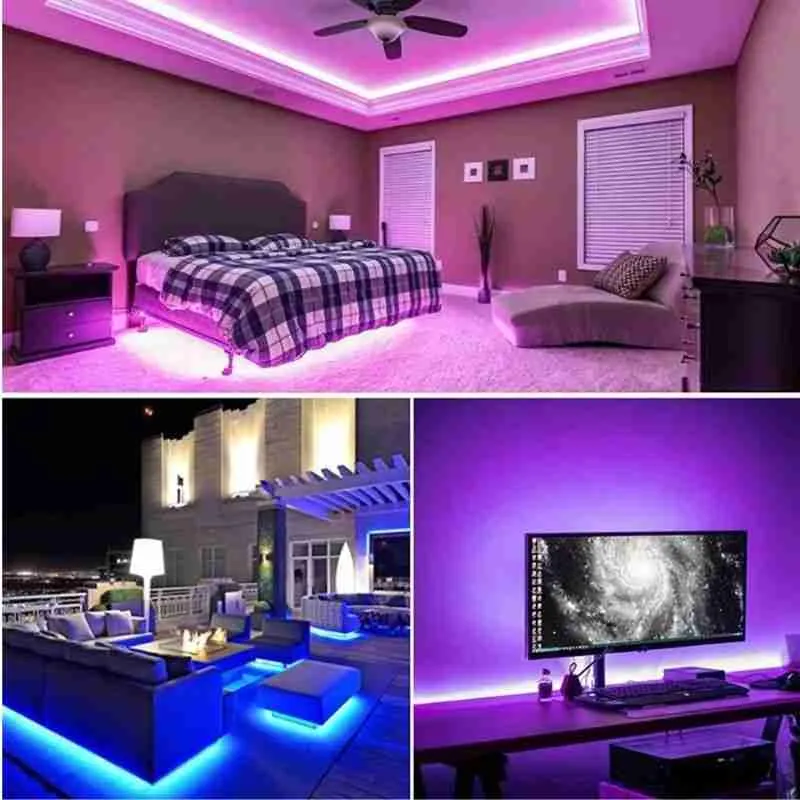 Fita Led RGB Colorida Inteligente Controle Remoto – 7092 – 5 Metros - Imagem 2