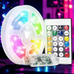 Fita Led RGB Colorida Com Controle Remoto e APP – 8257 – 5 Metros