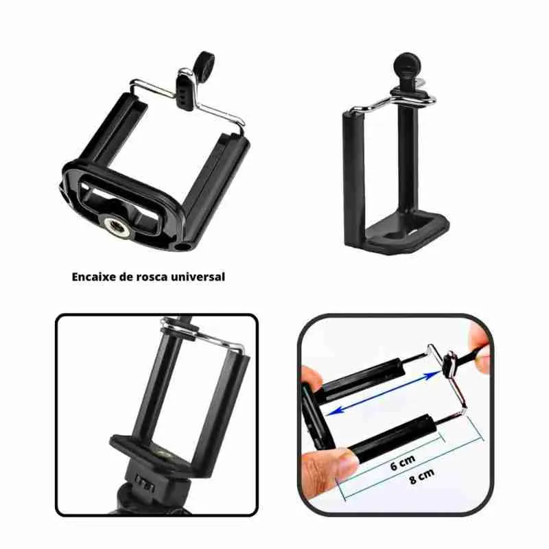 Bastão De Selfie Para Smartphone Android e IOS - Imagem 8