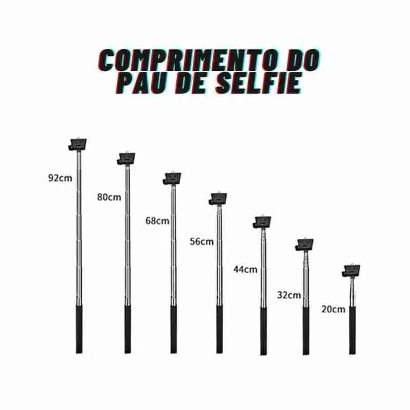 Bastão De Selfie Para Smartphone Android e IOS - Imagem 9